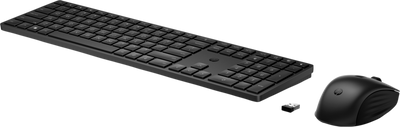 HP 650 Draadloos Toetsenbord en Muis set Zwart Qwerty HP 650 Draadloos Toetsenbord en Muis set Zwart Qwerty