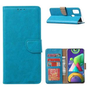 Galaxy M31 Hoesje Turquoise met Standaard