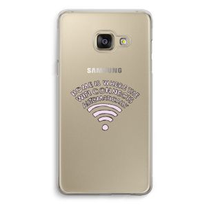 Home Is Where The Wifi Is: Samsung A3 (2017) Transparant Hoesje