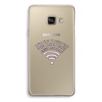 Home Is Where The Wifi Is: Samsung A3 (2017) Transparant Hoesje
