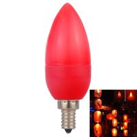 E12 2W 8 LEDs 2835 SMD 90 LM LED gloeilamp energiebesparend licht AC 220V (rood licht)