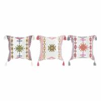 Kussen DKD Home Decor 8424001817528 Multicolour Arabisch 40 x 10 x 40 cm Franjes (3 Onderdelen)