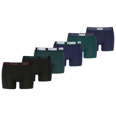 Puma Boxershorts 6-pack Green / Navy / Black-M