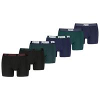 Puma Boxershorts 6-pack Green / Navy / Black-M