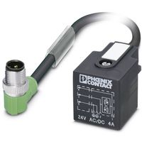 Phoenix Contact 1434950 Sensor/actuator connector, geassembleerd M12 Aantal polen (sensoren): 3 Stekker, recht, Stekker, haaks 1.50 m 1 stuk(s) - thumbnail