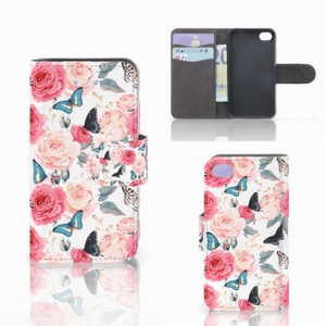 Apple iPhone 4 | 4S Hoesje Butterfly Roses