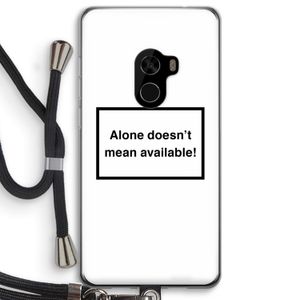Alone: Xiaomi Mi Mix 2 Transparant Hoesje met koord