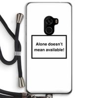 Alone: Xiaomi Mi Mix 2 Transparant Hoesje met koord Alone: Xiaomi Mi Mix 2 Transparant Hoesje met koord