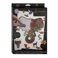 Creative Craft Group Houten legpuzzel olifant, 132st.