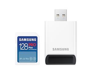 Samsung PRO Plus SDXC 128GB UHS-I V30 met SD-Reader (2023)