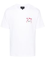 A.P.C. t-shirt en coton à logo imprimé - Blanc