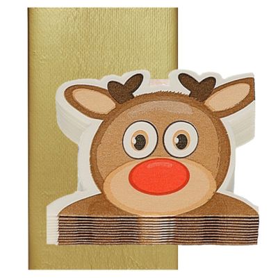 Papieren tafelkleed/tafellaken goud inclusief kerst servetten