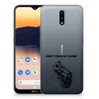 Nokia 2.3 Silicone-hoesje Gun Don't Touch My Phone - thumbnail