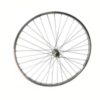 Achterwiel 26"x1.75 (559) aluminium velg. vast as, voor opschroef tandwiel, 7/8 speed