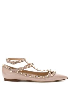 Valentino Garavani ballerines Rockstud - Tons neutres