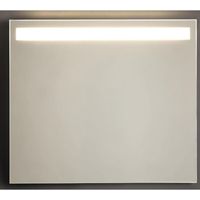 Adema Squared 2.0 badkamerspiegel 80x70cm met bovenverlichting LED met sensor schakelaar SW10-80 - thumbnail