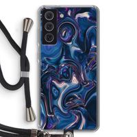 Mirrored Mirage: Samsung Galaxy S21 FE Transparant Hoesje met koord