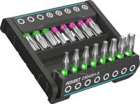 HAZET SmartHolder met 16 bits · kort 2304SH-3 · 1/4 inch (6,3 mm) zeskant massief · Binnen-TORX®-profiel, Tamper resistant TORX®-profiel · 16-delig ·