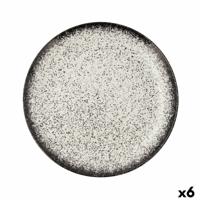 Dinerbord Ariane Rock Zwart Keramisch Ø 31 cm (6 Stuks)