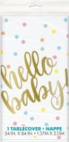 Tafelkleed Hello Baby Confetti (137x213cm)