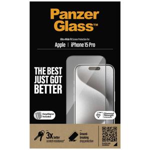 PanzerGlass Ultra-Wide Fit 2810 Screenprotector (glas) Apple iPhone 15 Pro 1 stuk(s)