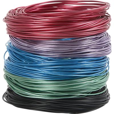 Creativ Company Alu draad, dikte 1,5 mm, diverse kleuren, 5x20 m/ 1 doos