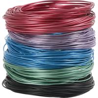 Creativ Company Alu draad, dikte 1,5 mm, diverse kleuren, 5x20 m/ 1 doos