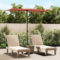 VidaXL Parasol met aluminium paal 180x110 cm terracottakleurig