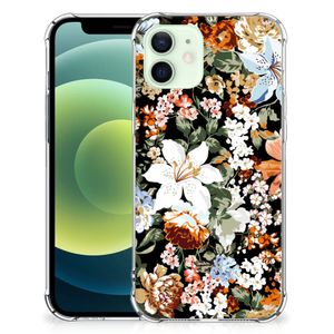 Case voor iPhone 12 Mini Dark Flowers