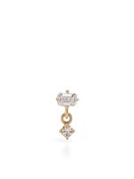 Lizzie Mandler Fine Jewelry puce d'oreille Mix Matched en or 18ct pavée de diamants - thumbnail