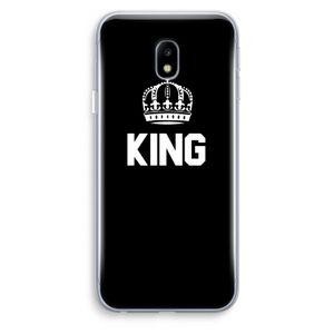 King zwart: Samsung Galaxy J3 (2017) Transparant Hoesje