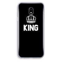 King zwart: Samsung Galaxy J3 (2017) Transparant Hoesje