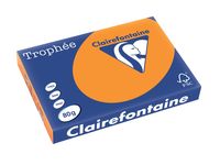 Clairefontaine Trophée Pastel, gekleurd papier, A3, 80 g, 500 vel, fluo oranje