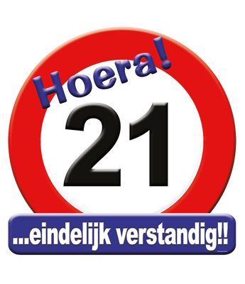 Huldeschild 21 jaar