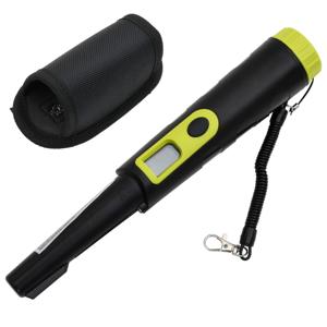 VidaXL Pinpointer metaaldetector met lcd-scherm zwart en geel