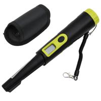 VidaXL Pinpointer metaaldetector met lcd-scherm zwart en geel