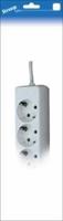 Stroomlijn TCD RA 6-voudig 1,5 meter snoer wit 6672620
