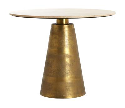 Light & Living Ronde Eettafel 'Ynez' Travertin, 120cm