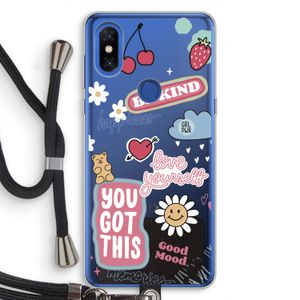 Positivity: Xiaomi Mi Mix 3 Transparant Hoesje met koord
