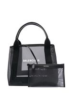 Balenciaga sac cabas en mesh - Noir