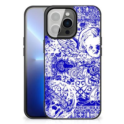 Telefoonhoesje iPhone 13 Pro Max Angel Skull Blauw