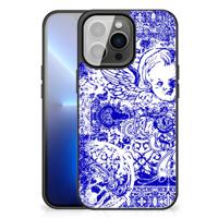 Telefoonhoesje iPhone 13 Pro Max Angel Skull Blauw