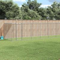 Hondenkennel met dak 26,62 m² gegalvaniseerd staal