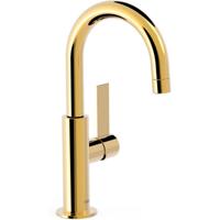 Wastafelkraan Tres Project | Opbouw | Draaibare uitloop | Mengkraan | Standaard model | 1-hendel | Rond | 24k Goud glans