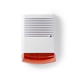 Nedis Dummy Beveiligingsalarm | IP44 | Oranje / Wit | 1 stuks - DUMSS20WT DUMSS20WT