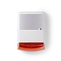 Nedis Dummy Beveiligingsalarm | IP44 | Oranje / Wit | 1 stuks - DUMSS20WT DUMSS20WT