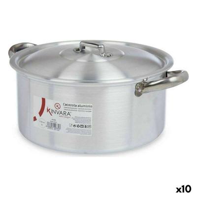 Kookpot met Deksel Kinvara 100007 100007 Zilverkleurig 5 L 33 x 14,5 x 26 cm (10 Stuks)