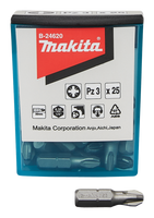 Makita Accessoires Schroefbit PZ3x25mm - B-24620 B-24620