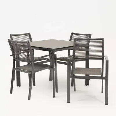 Tuinstoel Vito rope met Carcassonne 90 x 90 cm