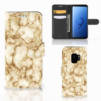 Samsung Galaxy S9 | Bookcase | Marmer Goud